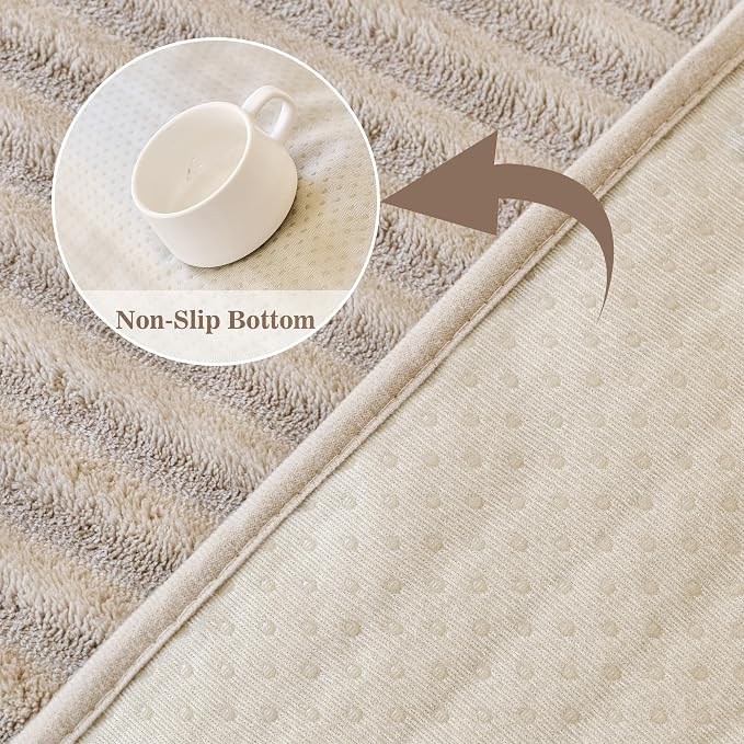 MYSKY HOME 100% Waterproof Couch Cover, Couch Covers for Dog Washable, Non Slip Couch Covers for 3 Cushion Sofa Pet Friendly, Sofa Covers Slipcover Furniture Protector Dog Bed Cover, Khaki, 35"x70.9" - Image 3