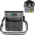 PetAmi Dog Treat Pouch, Pet Treat Pouch For Training, Dog Walking Bag Holder for Kibbles, Pet Food Toy, Dog Trainer Essentials Supplies, Poop Bag Dispenser, 3 Ways to Wear (Black Stripes) by PetAmi