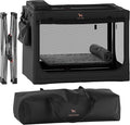 Noah & Paw Collapsible Dog Crate 36 Inches, XL Dog Crate for XL, Large Medium Breed, Travel Kennel for Car, Includes Pet Mat for Pet Cage, 2 Storage Pockets, Handbag, 10mm Locking Zippers 36*25*23 by NoahPaw