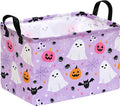 Halloween Storage Basket Home Shelf Basket Rectangle Organizer Box Clothes Laundry Hamper Nursery Bin Gift Laundry Basket with Handles by Unknown