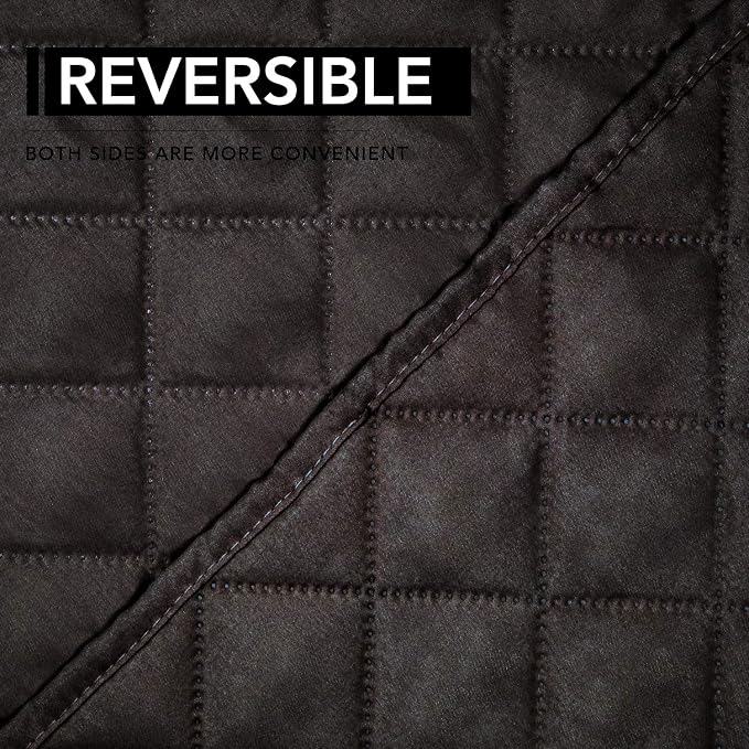 Easy-Going Oversized Recliner Chair Cover Reversible Sofa Cover Water Resistant Couch Cover Furniture Protector with Elastic Straps for Pets Kids Dog Cat (Oversized Recliner, Chocolate/Chocolate) | Machine Washable Slipcover For Dogs, Water Resistant F... - Image 5