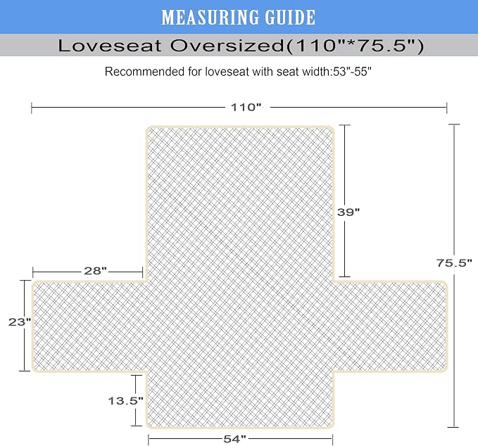 Ameritex Loveseat Cover Water-Resistant Quilted Furniture Protector with Back Nonslip Paws Slipcover for Dogs, Kids, Pets Loveseat Slipcover Stay in Place for Leather (54", Dark Grey) - Image 2