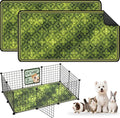 Washable Guinea Pig Pee Pads,Reusable Guinea Pig Cage Liner 2 Pack | Waterproof, Leak-Proof, Absorbent & Non-Slip, 24"x48" Bedding Potty Training Mat for Small Animal Rabbit Bunny Hamster Rat by Verdasun