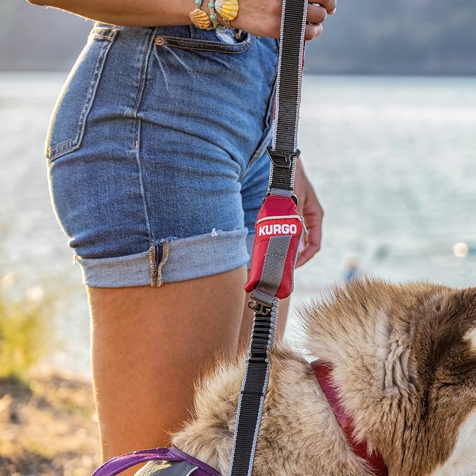 Kurgo Duty Bag Dog Poop Bag Dispenser | Compact Hands-Free Waste Holder With Carry Hook, Fits Rope or Flat Leashes, Machine-Washable Pouch, Includes 15 Bags - Image 5