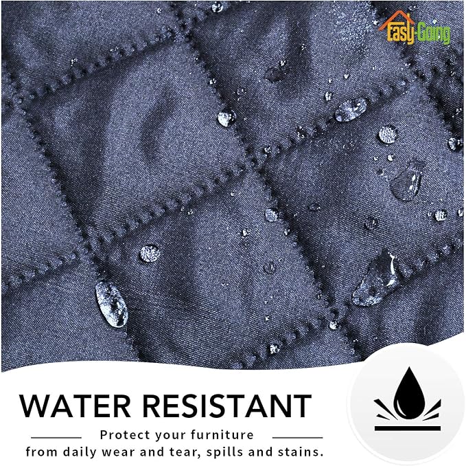Easy-Going Reversible Couch Cover, Oversized Recliner, Dark Blue/Light Blue | Machine Washable Slipcover For Dogs, Water Resistant Furniture Mat For Living Room, Non-Slip Sofa Cover, Pet Friendly - Image 4