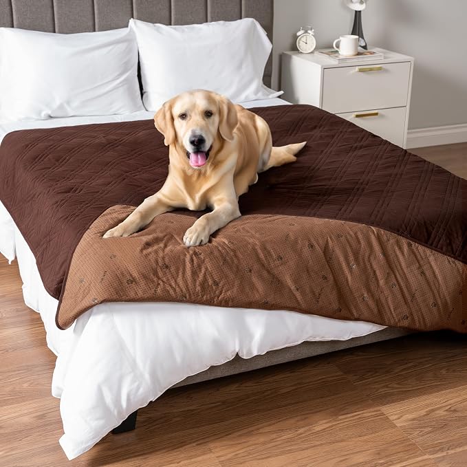 PetAmi Waterproof Couch Cover for Dog Nonslip Bed Sofa Blanket 102x82 Brown by PetAmi