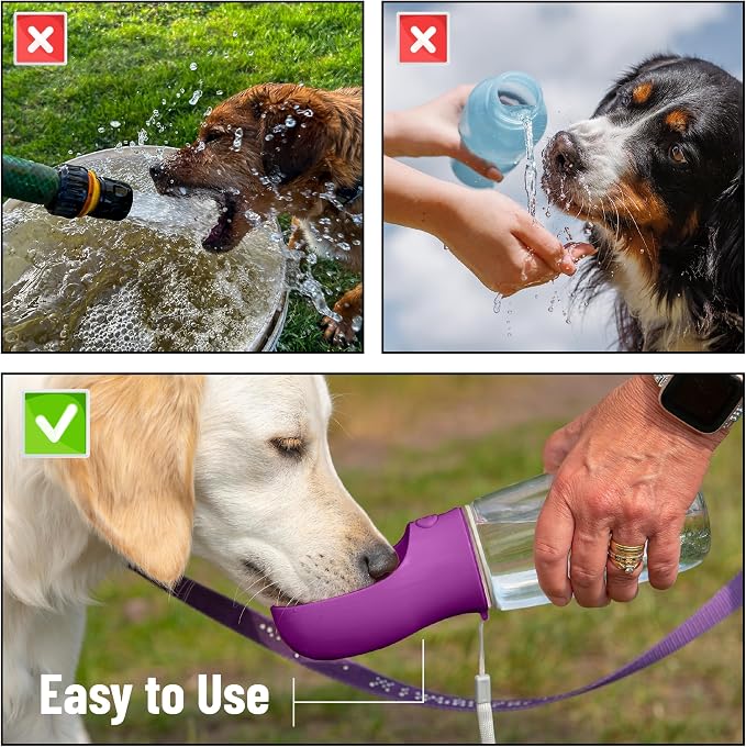 Mr. Pen- Portable Dog Water Bottle, 19 oz, Large | Leak Proof Puppy Water Dispenser with Drinking Feeder for Pets, Outdoor Walking, Hiking, Travel, Not Dishwasher Safe - Image 7