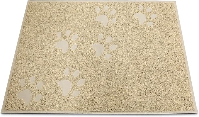 Andalus Medium Cat Litter Mat, Pack of 1 - Waterproof, Non-Slip & Easy to Clean Cat Litter Box Mat for Extra Efficient Pet Litter-Trapping, Beige (23.5” X 15.75”) - Image 8