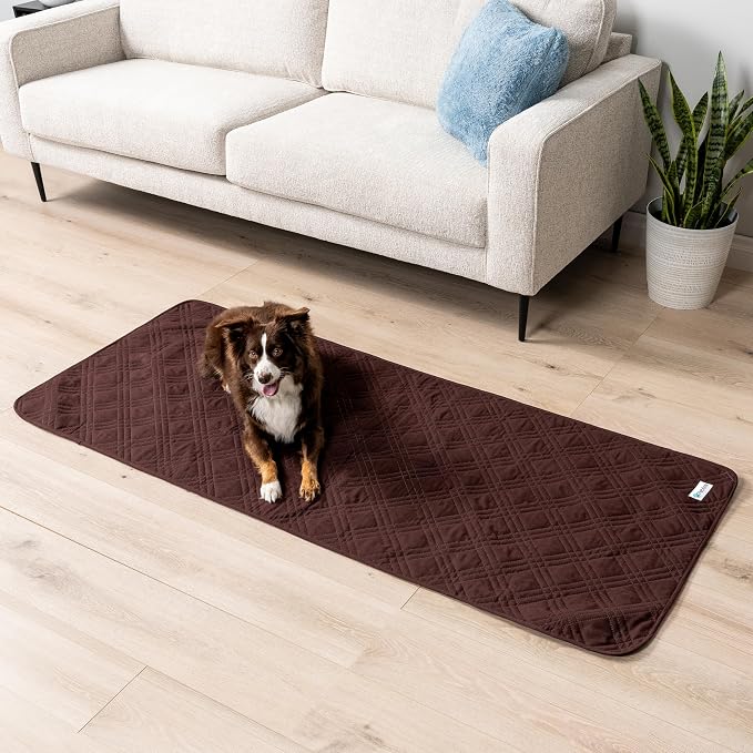 PetAmi Waterproof Couch Cover for Dog Nonslip Bed Sofa Blanket, 30x70 Brown - Image 2
