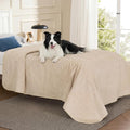Bedsure Waterproof Bed Cover for Bed and Dogs Quick Drying, 68x82IN | Waterproof Blanket Washable for Large Dogs Couch Sofa Twin Bed Cozy, Lightweight Furniture Protector for Pet Cat, Ash Grey by Unknown