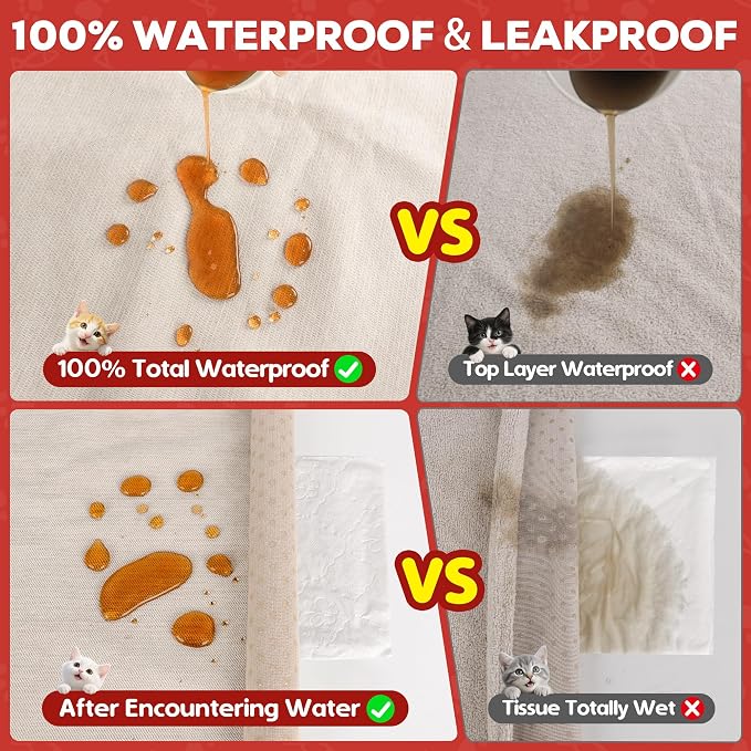 Loiion Cat Scratch Proof Furniture Protector Waterproof Sofa Cover 118"x71" | Pet-Friendly Couch Protector, Anti-Scratch & Anti-Slip Sofa Cover For Cats Dogs Kids, Machine Washable - Image 4