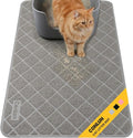 Conlun Cat Litter Mat Litter Trapping Mat, Premium Durable PVC Grid Mesh with Scatter Control, Non-slip, Less Waste Cat Litter Box Mat, Soft on Kitty’s Paws, Urine Waterproof, 24" x 17" Grey by Conlun