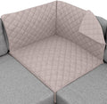 Sofa Shield® Couch Sectional Corner Slip Cover with Strap, Light Taupe | Reversible Furniture Protector, Stain and Tear Resistant Cushion Cover, Machine Washable Slipcover for Pets, Cats 70 inch by SofaShield