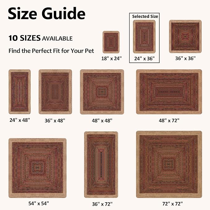 Cat Litter Mat 2 Pack, 24"x36" Litter Trapping Mats for Litter Box, Non-Slip, Super Absorbent & Urine Proof, Machine Washable, Reusable Pee Pads for Cats, Dogs, Rabbits and Guinea Pigs - Image 4