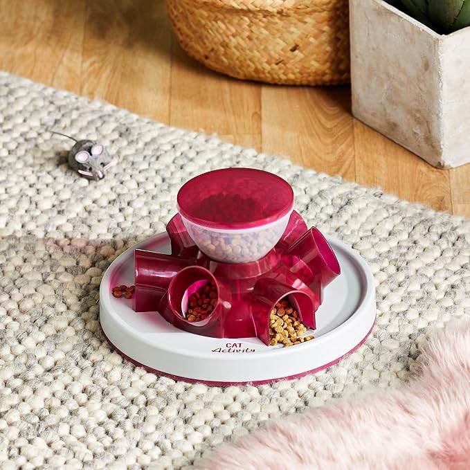 TRIXIE Tunnel Slow Feeder for Cats and Dogs, Interactive Cat Toy, Pet Food Dispenser, Treat Dispenser (Pack of 3) - Image 7