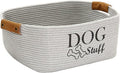 Morezi Durable Cotton Rope Dog Toy Storage, Large Dog Bin, Pet Bed, Puppy Toy Box - Perfect for Organizing Pet Toys, Blankets, Leashes, Clothing and Any Doggie Stuff - Gray by Morezi