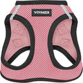 Voyager Step-in Air Dog Vest Harness - Pink/Black Trim, Small | 14.5-16" in Chest, Reflective Bands, All Weather Breathable Air Mesh, Cats Compatible, Lightweight, Fast Drying by BestPetSuppliesLLC