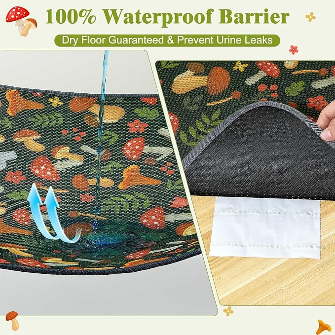 Unicorn Catcher 24"x15" Cat Litter Mat Machine Washable Litter Trapping Pad | Kitty Paw Friendly Padding With Breathable 3D Air Mesh Technology And A Non-Slip Base To Keep Home Floors Debris-Free - Image 8