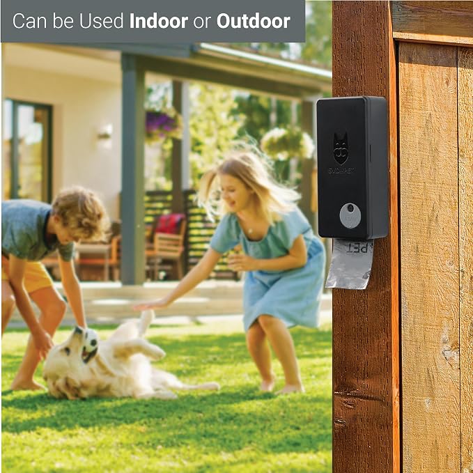 SVD.PET Dog Poop Bag Dispenser, Wall Mount Pet Waste Bag Dispenser Station | Weatherproof Outdoor or Indoor Bag Holder, Easy to Refill Magnetic Cover (Black, Dispenser only) - Image 2