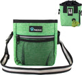 PetAmi Dog Treat Pouch, Pet Treat Pouch for Training, Dog Walking Bag Holder for Kibbles, Pet Food Toy, Dog Trainer Essentials Supplies, Poop Bag Dispenser, 3 Ways to Wear (Green) by PetAmi