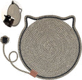 Cat Scratcher Mat, Natural Cotton Rope Cat Scratch Pad, 15.7'' Round Horizontal Floor Cat Scratching Pads for Indoor Cats, Cat Furniture Protector for Wall, Couch, Carpets, Sofas by LetalongPetSupplies