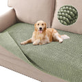 H.VERSAILTEX Plush Chenille Dog Bed Cover Thick Soft Sofa Cover for 3 Cushion Couch Anti Slip Couch Cover Furniture Protector for Dog, Pet, Cat (35" x 74", Sage) by HVERSAILTEX