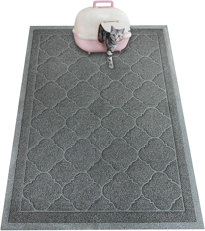 Cat Litter Mat Traps Litter from Litter Box XL Size 47"X36" Durable Trapping Rug, Non-Slip and Waterproof, Easy to Clean - Image 4