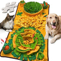 Snuffle Mat for Dogs, Cats and Small Pets, 34"X 19" Large Dog Snuffle Mat with Squeaky Plush Carrot Toy, Interactive Dog Puzzle Mat for Mental Stimulation and Boredom Buster… by DUDULOVY