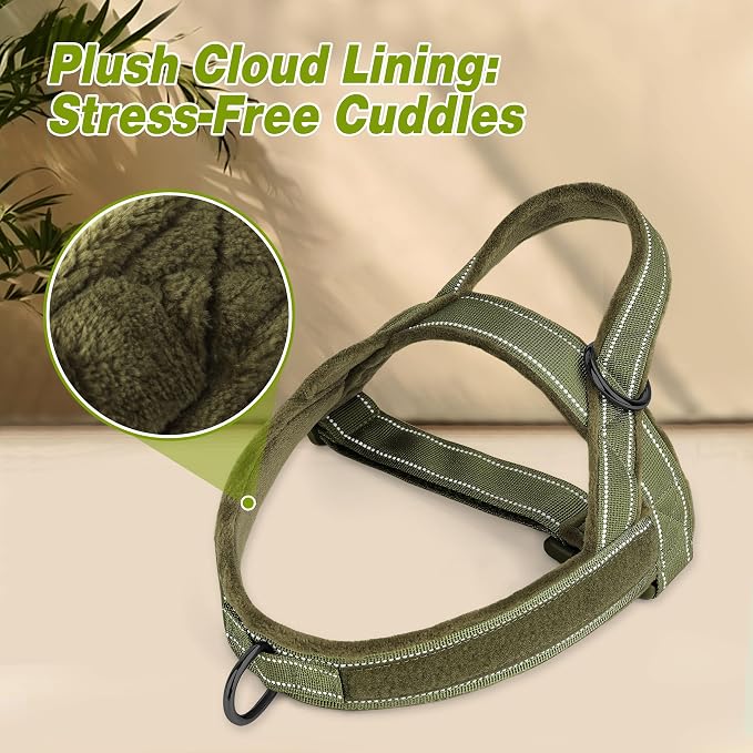 Forestpaw No Pull Dog Harness with Large Handle,Comfortable,XL,Green | Adjustable Fits Chest 32-39",80-110 lbs,Slip On,Quick Release Buckle,Easy Control,Soft Padded,for Large Dogs Walking Training - Image 7