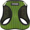 Voyager Step-in Air Dog Vest Harness - Lime Green 2-Tone, X-Small | 13 - 14.5" in Chest, Reflective Bands, All Weather Breathable Air Mesh, Cats Compatible, Lightweight, Fast Drying by BestPetSuppliesLLC