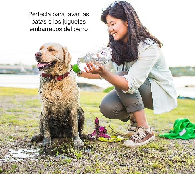 Kurgo Mud Dog Travel Shower | Turns Any Bottle into a Portable Shower, Food-Grade Silicone Sprayer, Dishwasher Safe, for Camping & Hikes, Fits 16 oz - 2L - Image 3