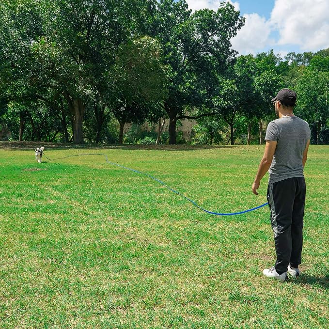 Hi Kiss Dog/Puppy Obedience Recall Training Agility Lead - 15ft 20ft 30ft 50ft 100ft Training Leash - Great for Training, Play, Camping, or Backyard (20 Feet, Green) - Image 7
