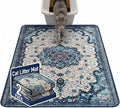 Hompet Cat Litter Mat 2 Pack, 48x60 Large Machine Washable Trapping Mats for Cats, Super Absorbent & Urine-Proof Cat Litter Box Mat for Floor, Waterproof & Non Slip Kitty Litter Rug by Hompet