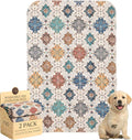 Washable Pee Pads for Dogs,Great Urine Absorbent Reusable Puppy Training Pads,Waterproof,Leak-Proof & Non-Slip Potty Pads for Whelping,Crate,Playpen,Bed.(Colorful Day,24"x36") by Peepads
