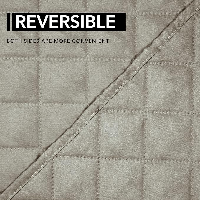 Easy-Going Oversized Recliner Chair Slipcover Reversible Sofa Cover Water Resistant Couch Cover Furniture Protector with Elastic Straps for Pets Dog (Oversized Recliner, Beige/Beige) | Machine Washable Slipcover For Dogs, Water Resistant Furniture Mat ... - Image 5