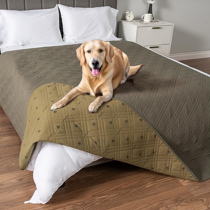 PetAmi Waterproof Couch Cover for Dog Nonslip Bed Sofa Blanket 102x82 Green by PetAmi