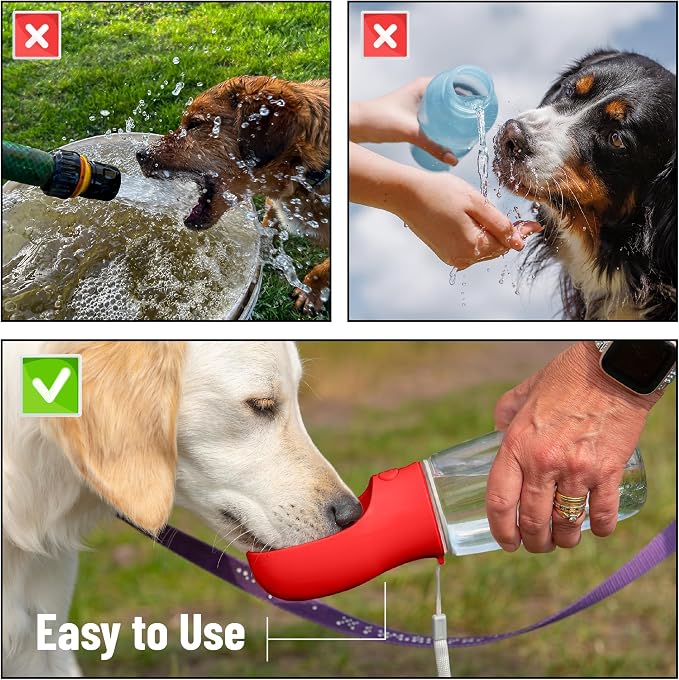 Mr. Pen- Portable Dog Water Bottle, 19 oz, Large | Leak Proof Puppy Water Dispenser with Drinking Feeder for Pets, Outdoor Walking, Hiking, Travel, Not Dishwasher Safe - Image 7