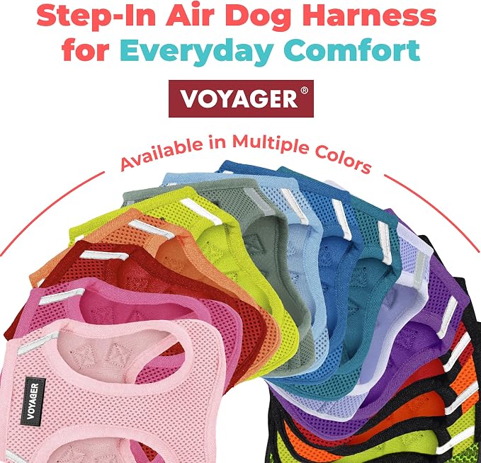 Voyager Step-in Air Dog Vest Harness - Gray 2-Tone, Large | 18- 20.5" in Chest, Reflective Bands, All Weather Breathable Air Mesh, Cats Compatible, Lightweight, Fast Drying - Image 8