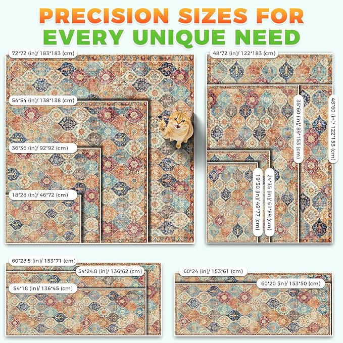 Hompet Cat Litter Mat 2 Pack, 24x60 Large Machine Washable Trapping Mats for Cats, Super Absorbent & Urine-Proof Cat Litter Box Mat for Floor, Waterproof & Non Slip Kitty Litter Rug - Image 7