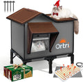 Outdoor Heated Cat House for Outside: Winter Insulated Weatherproof 20"×14.3"×20.5" Shelter with Heating Pad for Feral Kitty Foldable Out Door Elevated Warm Pet Bed with Extra Large Warming Cathouse by Afullrangeofservicesfory