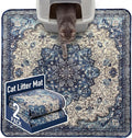 Hompet Cat Litter Mat 2 Pack, 36x36 Large Machine Washable Trapping Mats for Cats, Super Absorbent & Urine-Proof Cat Litter Box Mat for Floor, Waterproof & Non Slip Kitty Litter Rug by Hompet