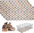 4PACK Washable Guinea Pig Pee Pads,Absorbent Reusable Guinea Pig Cage Liners,Waterproof,Leak-Proof & Non-Slip Potty Pads for Small Animals Rabbit Hamster Rat.(Colorful Day,24"x48") by Peepads