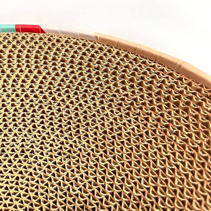 Cat Scratcher Lounge Bed - Lounge Couch for Indoor Cats Oval Shape 17"x13" Long Lasting Furniture - Image 6