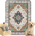 Washable Pee Pads for Dogs,Great Urine Absorbent Reusable Puppy Training Pads,Waterproof,Leak-Proof & Non-Slip Potty Pads for Whelping,Crate,Playpen,Bed.(Dark Teal Floral,18"x24") by Peepads