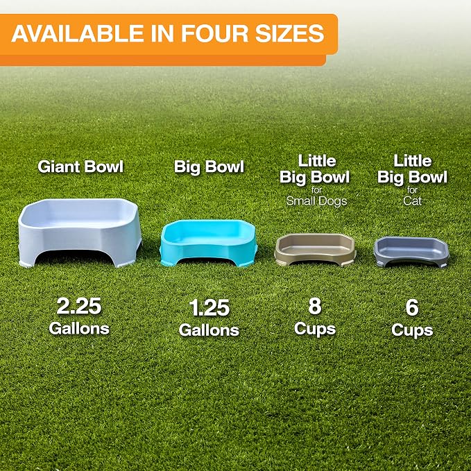 Neater Pet Brands Large Capacity Outdoor Dog Water Bowl for Small Dogs, Cats, Reptiles, Birds, & Small Animals, Outdoor Water Bowls for Dogs (8 Cups), Feed Bowl & Trough, Indoor or Outside, Champagne - Image 9