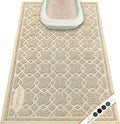 Cat Litter Box Mat, 35" x 24" Large Kitty Litter Trapping Mat Keep Floor Clean, Litter Box Mat Scatter Control, Waterproof, Easy to Clean, Durable Large Size Litter Mats for Floor by Motsamla