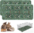 Washable Guinea Pig Pee Pads,Absorbent Reusable Guinea Pig Cage Liners,Waterproof,Leak-Proof & Non-Slip Potty Pads for Small Animals Rabbit Hamster Rat.(Midnight Garden Floral,24"x48") by Peepads