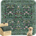 Washable Pee Pads for Dogs,Great Urine Absorbent Reusable Puppy Training Pads,Waterproof,Leak-Proof & Non-Slip Potty Pads for Whelping,Crate,Playpen,Bed.(Midnight Garden Floral,54"x54") by Peepads