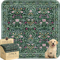 Washable Pee Pads for Dogs,Great Urine Absorbent Reusable Puppy Training Pads,Waterproof,Leak-Proof & Non-Slip Potty Pads for Whelping,Crate,Playpen,Bed.(Midnight Garden Floral,36"x36") by Peepads