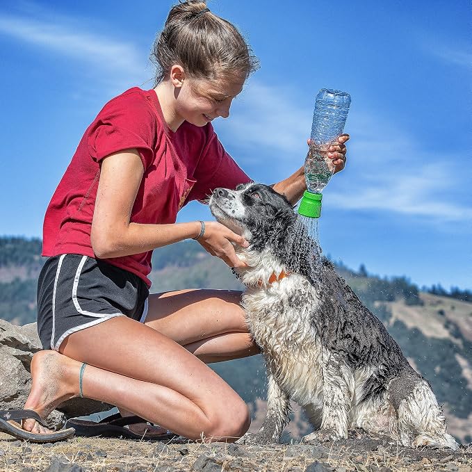 Kurgo Mud Dog Travel Shower | Turns Any Bottle into a Portable Shower, Food-Grade Silicone Sprayer, Dishwasher Safe, for Camping & Hikes, Fits 16 oz - 2L - Image 6